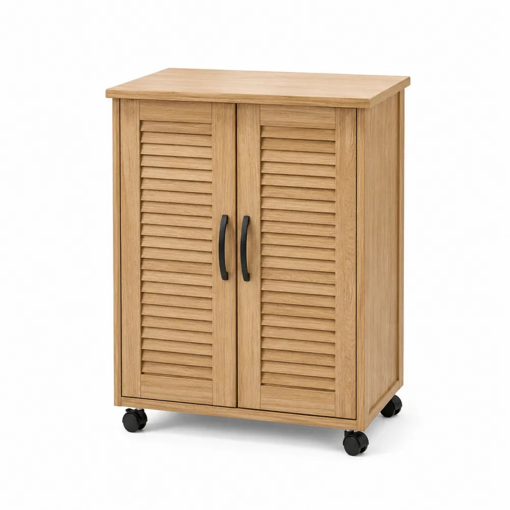 Mobiletto in legno con ruote 76x35x90 cm