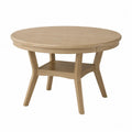 Tavolo rotondo in legno di rovere, diametro 120 cm