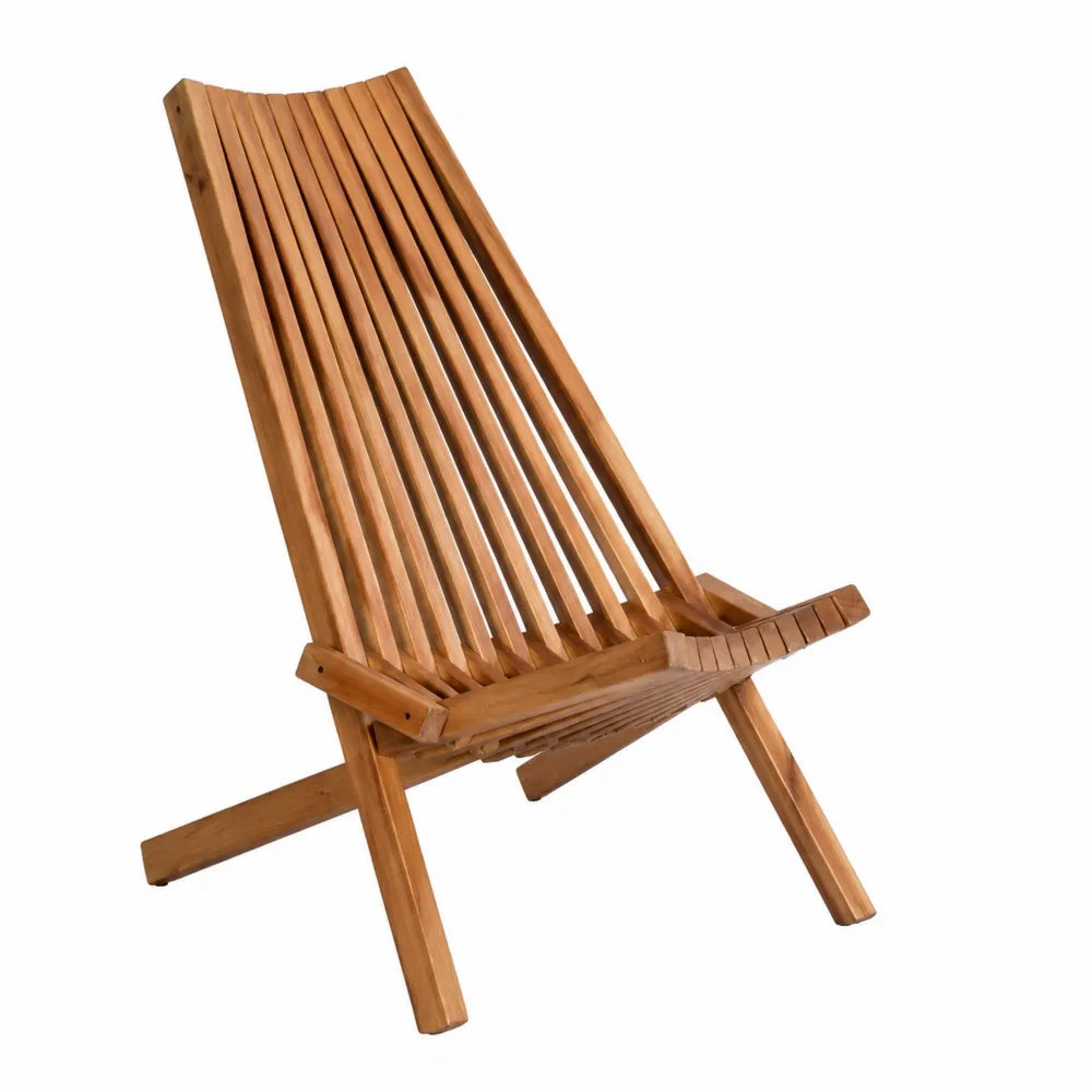 Sedia pieghevole in legno teak